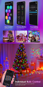 5M/10M/15M/20M RGBIC USB Sting Light Bluetooth APP DIY LED Fairy Lights Garland Decoration for Christmas Wedding Birthday Party