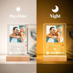 Customized Spotify Music Plaque Gifts For Anniversary Day Personalized Acrylic Photo Frame Lamp Custom Romantic Birthday Gifts