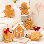 Christmas Series Gingerbread Plush Doll Key Pendant House Wreath Socks Glove Hat Snowman Tree Toy Christmas Tree Party Decor