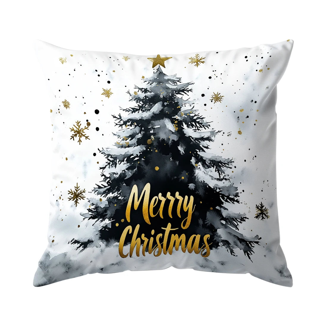 Christmas Snowflakes Cushions Pillowcase Polyester Cushion Cover Throw Pillow Sofa Decoration Pillowcover Home Decor