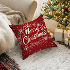 Christmas Snowflakes Cushions Pillowcase Polyester Cushion Cover Throw Pillow Sofa Decoration Pillowcover Home Decor