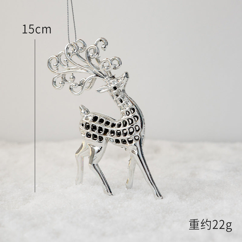 1pc Gold Silver Glitter Angel Ballerina Girl Pendants Merry Christmas Tree Decorations for Home Xmas Ornaments Hanging Pendant