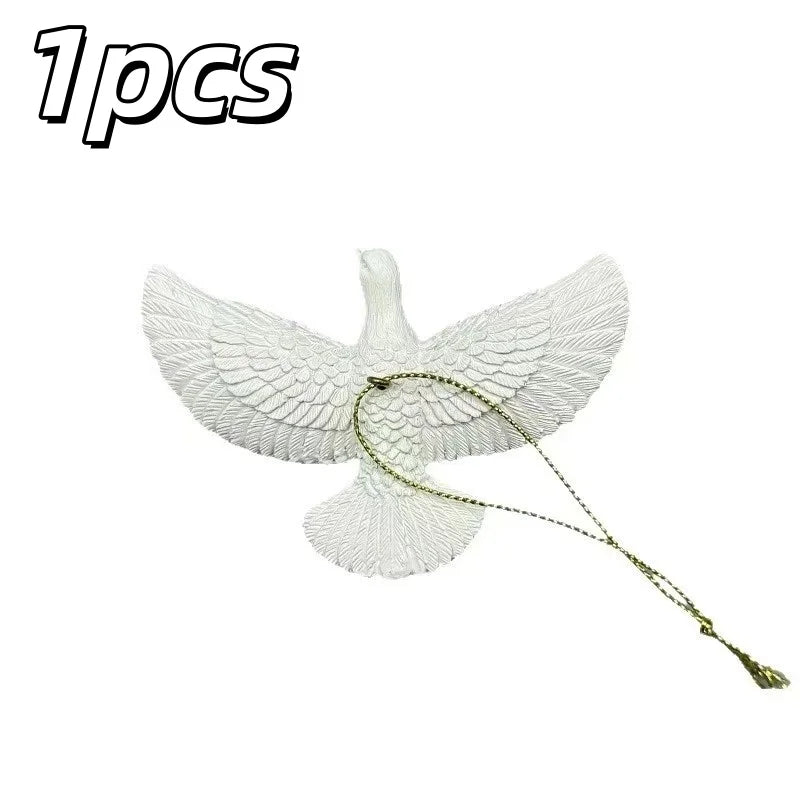 1/2pcs Peace Doves Resin Christmas Decorations Creative Home Festival Sculpture Outdoor Courtyard Friendship Dove Decoration