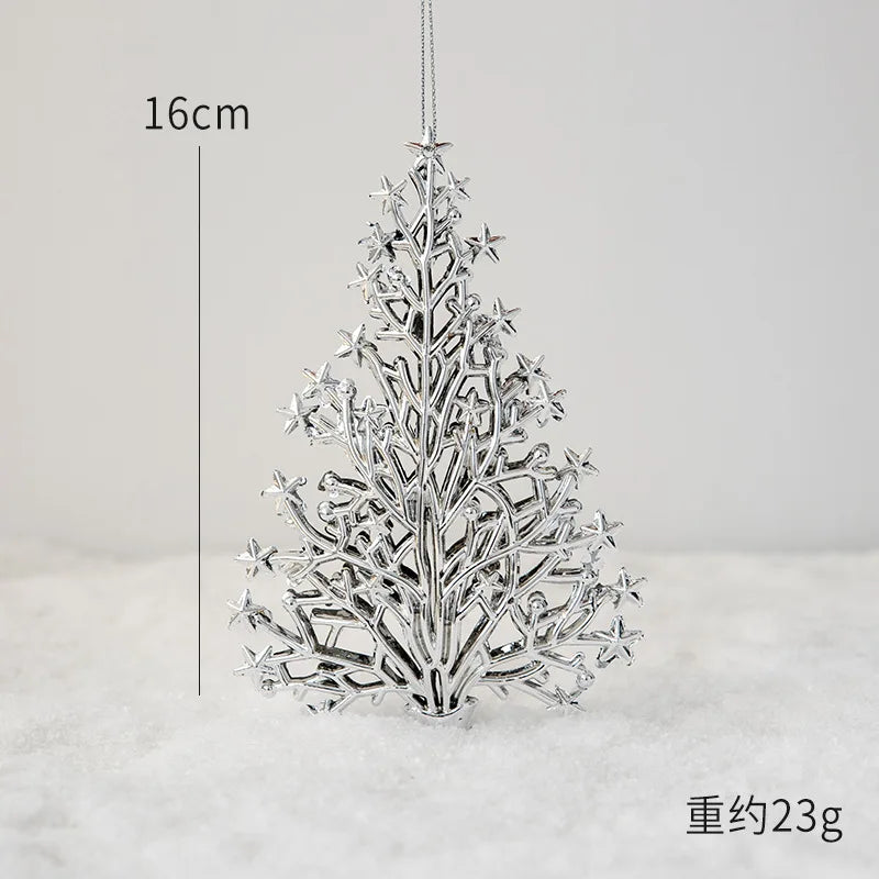 1pc Gold Silver Glitter Angel Ballerina Girl Pendants Merry Christmas Tree Decorations for Home Xmas Ornaments Hanging Pendant