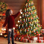 Christmas LED Candle String Light with Clips 8 Mode Remote Control Flameless Battery Operated Candle Light for Xmas Party Decor