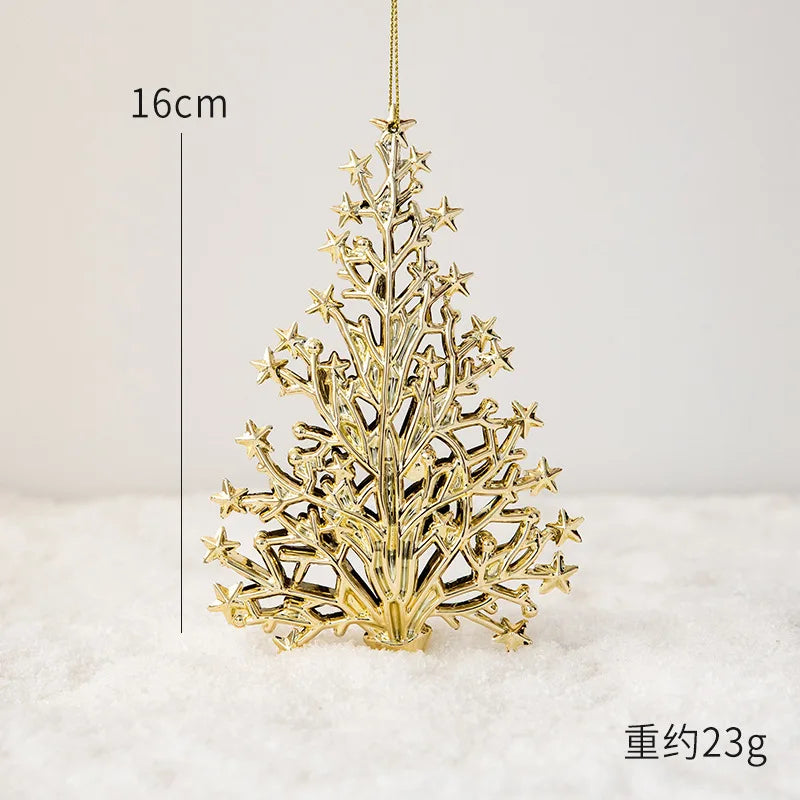 1pc Gold Silver Glitter Angel Ballerina Girl Pendants Merry Christmas Tree Decorations for Home Xmas Ornaments Hanging Pendant