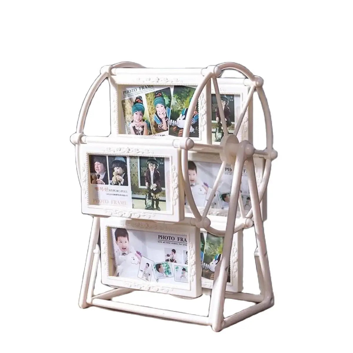 Creative Rotatable FerrisWheel PhotoFrame4-inch Photo FrameBirthday Gift Photo Display ShelfFor HomeRoomLiving RoomOffice Decor