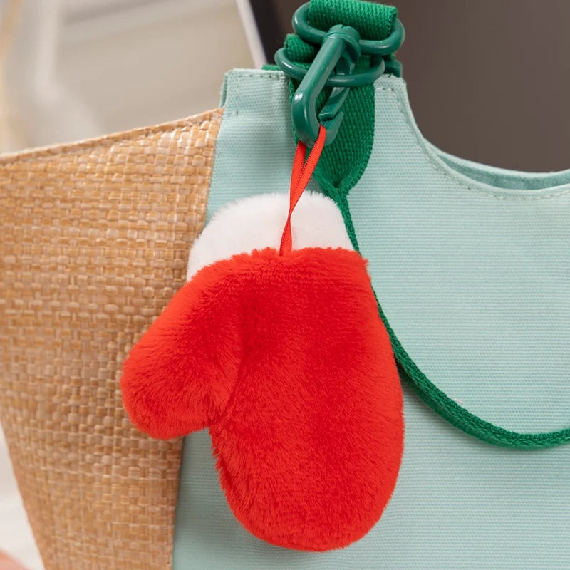 Christmas Series Gingerbread Plush Doll Key Pendant House Wreath Socks Glove Hat Snowman Tree Toy Christmas Tree Party Decor