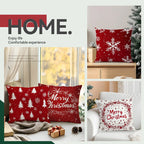 Christmas Snowflakes Cushions Pillowcase Polyester Cushion Cover Throw Pillow Sofa Decoration Pillowcover Home Decor