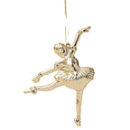 1pc Gold Silver Glitter Angel Ballerina Girl Pendants Merry Christmas Tree Decorations for Home Xmas Ornaments Hanging Pendant