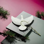 1/2pcs Peace Doves Resin Christmas Decorations Creative Home Festival Sculpture Outdoor Courtyard Friendship Dove Decoration