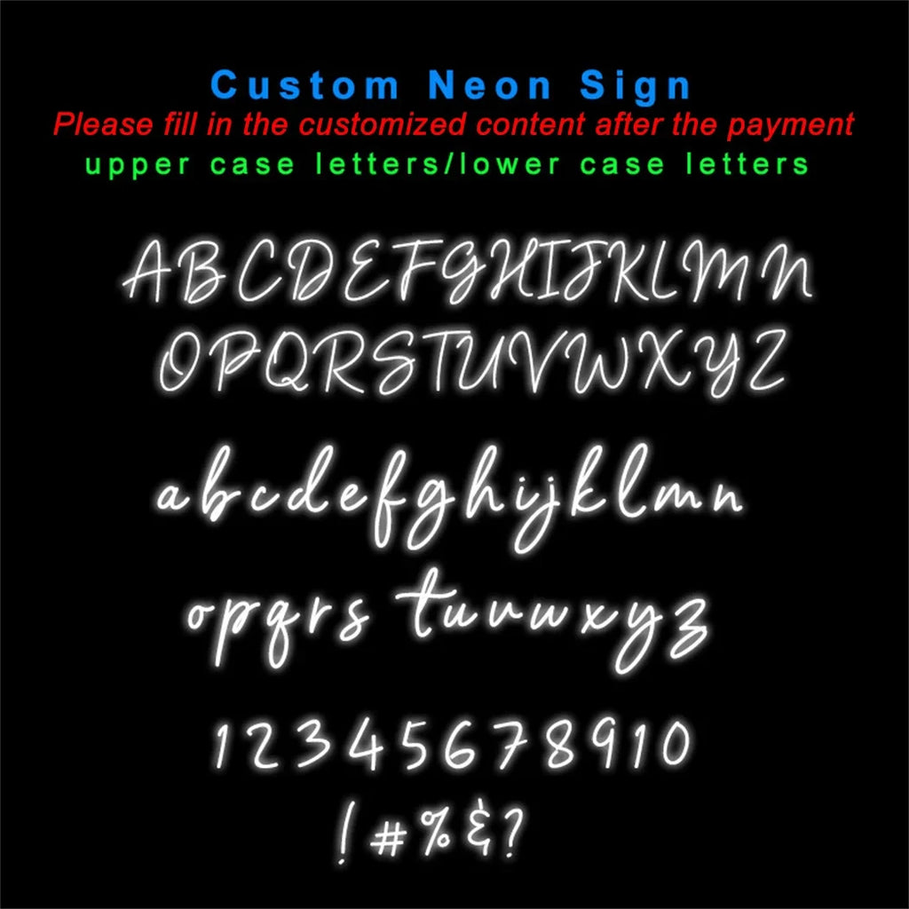 Custom LED Neon Sign Personalized Name Light for Kid Teens Bedroom Unique Gift with Customizable Designs for Trendy Wall Decor