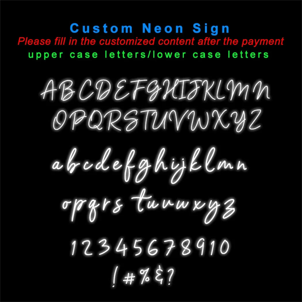 Custom LED Neon Sign Personalized Name Light for Kid Teens Bedroom Unique Gift with Customizable Designs for Trendy Wall Decor