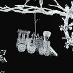 Christmas Crystal Ornaments Snowflake Christmas Tree Transparent Hanging Pendant Merry Christmas Party Decoration New Year 2024