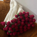 Rose Bouquet Blanket Crochet Sunflower Blanket Bouquet Handmade Blanket of Roses Sofa Blanket manta de rosas Manta De Ramo
