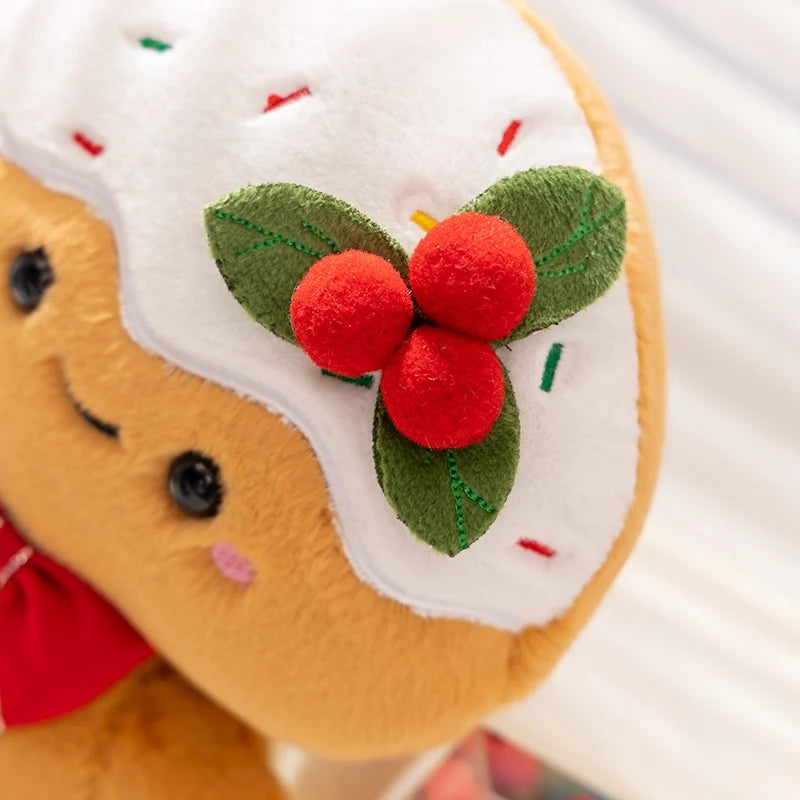 Christmas Series Gingerbread Plush Doll Key Pendant House Wreath Socks Glove Hat Snowman Tree Toy Christmas Tree Party Decor