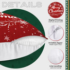 Christmas Snowflakes Cushions Pillowcase Polyester Cushion Cover Throw Pillow Sofa Decoration Pillowcover Home Decor
