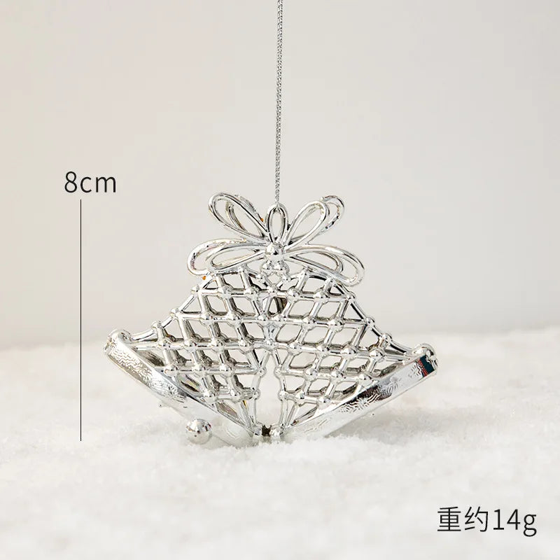 1pc Gold Silver Glitter Angel Ballerina Girl Pendants Merry Christmas Tree Decorations for Home Xmas Ornaments Hanging Pendant