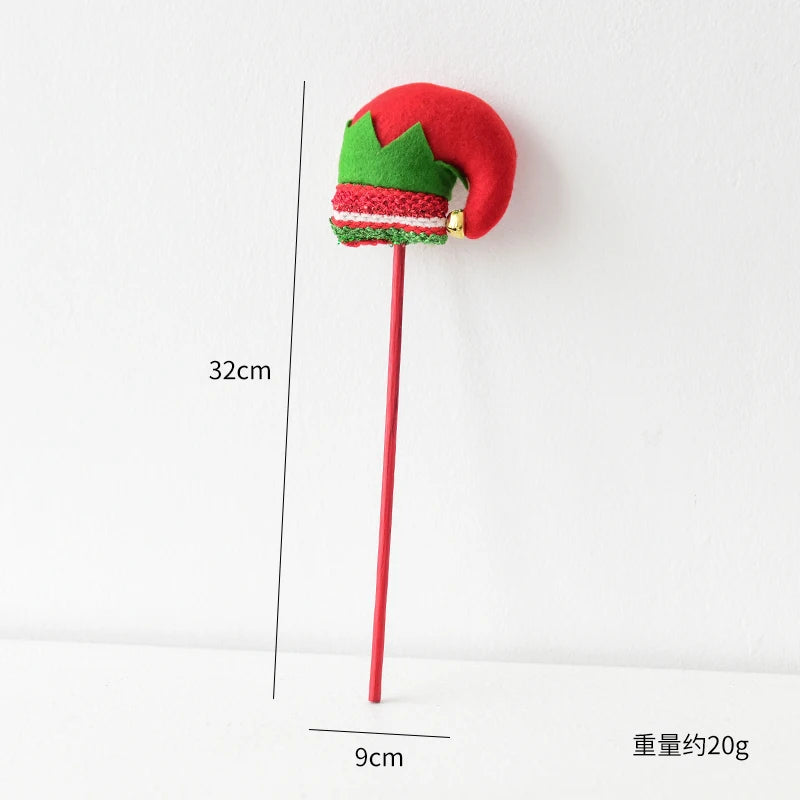 1 piece, Christmas elf figurine leg ornament, vase flower decoration, suitable for Christmas room and garden decoration.