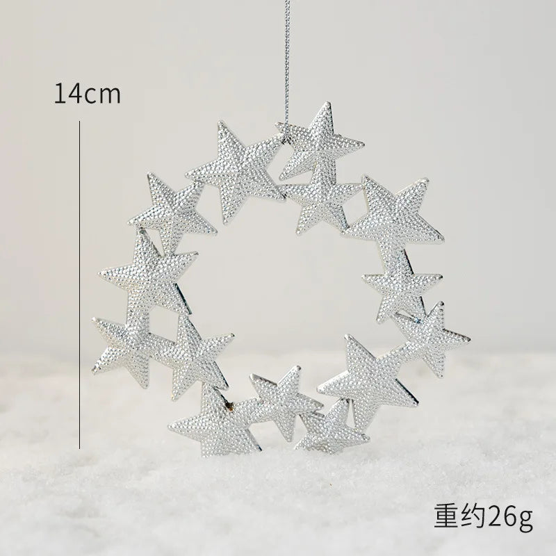 1pc Gold Silver Glitter Angel Ballerina Girl Pendants Merry Christmas Tree Decorations for Home Xmas Ornaments Hanging Pendant