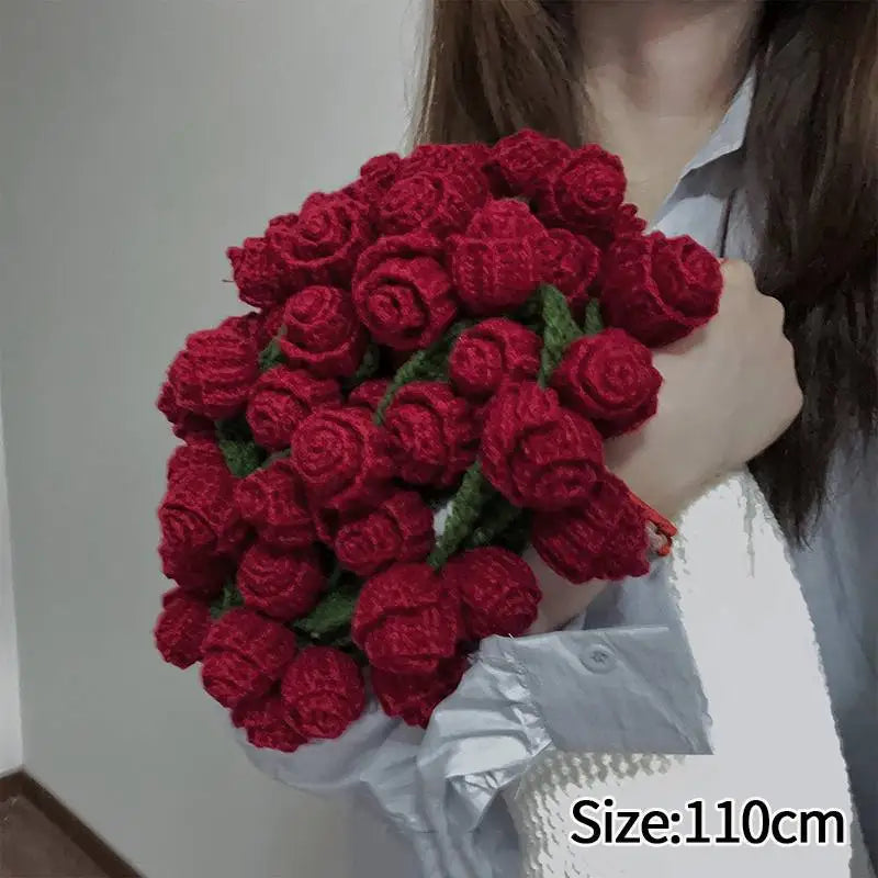 Rose Bouquet Blanket Crochet Sunflower Blanket Bouquet Handmade Blanket of Roses Sofa Blanket manta de rosas Manta De Ramo