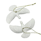 1/2pcs Peace Doves Resin Christmas Decorations Creative Home Festival Sculpture Outdoor Courtyard Friendship Dove Decoration