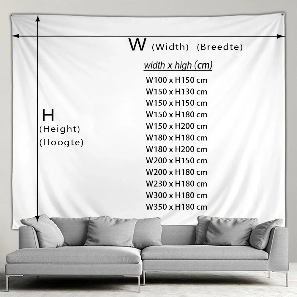 Christmas Gifts Tapestry Xmas Tree Outside Window Winter Forest Cedar Nature Landscape Wall Hanging Home Living Room Sofa Decor