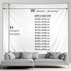 Christmas Gifts Tapestry Xmas Tree Outside Window Winter Forest Cedar Nature Landscape Wall Hanging Home Living Room Sofa Decor