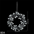 Christmas Crystal Ornaments Snowflake Christmas Tree Transparent Hanging Pendant Merry Christmas Party Decoration New Year 2024