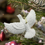 1/2pcs Peace Doves Resin Christmas Decorations Creative Home Festival Sculpture Outdoor Courtyard Friendship Dove Decoration