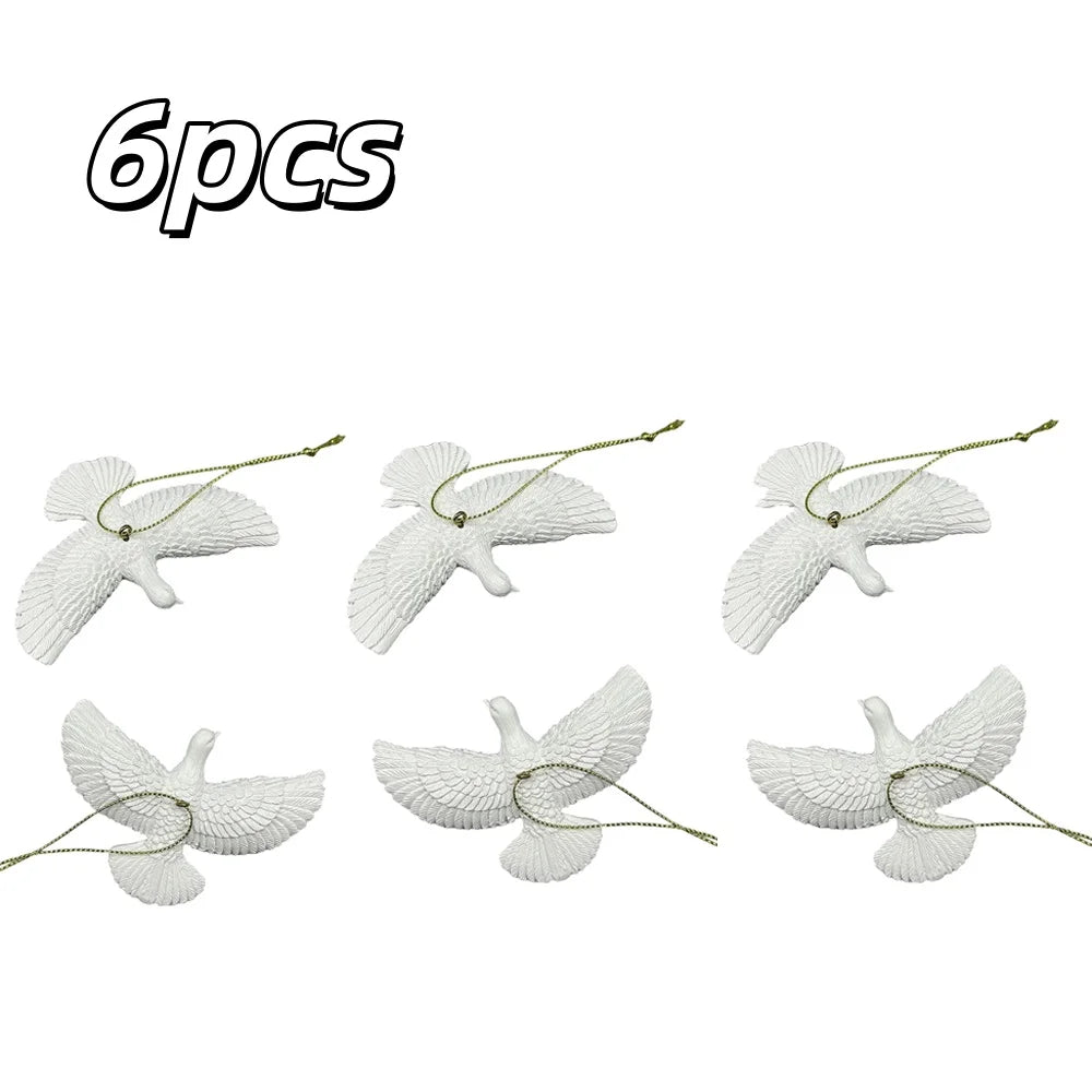 1/2pcs Peace Doves Resin Christmas Decorations Creative Home Festival Sculpture Outdoor Courtyard Friendship Dove Decoration
