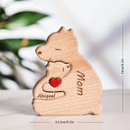 Wooden Bear Home Art Puzzle Personalized Custom Birthday Gift Art Puzzle Home Decor Christmas Thanksgiving Mom Home Warm Gift