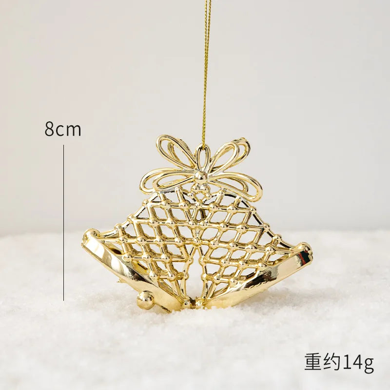 1pc Gold Silver Glitter Angel Ballerina Girl Pendants Merry Christmas Tree Decorations for Home Xmas Ornaments Hanging Pendant