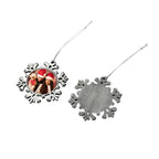Personalised Picture Snowflake Pendant - Christmas & Winter Theme Metal Pendant for Home Decor, Holiday Decorations,