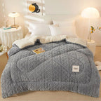 New Super Thick Winter Warm Blanket for Bed Artificial Lamb Cashmere Weighted Blankets Soft Comfortable Warmth Quilt Comforter