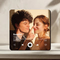 Customized Photo Music Fridge Magnet with Frame, Personalized Refrigerator Magnets, Best Christmas Gift For Girlfriend For Wife