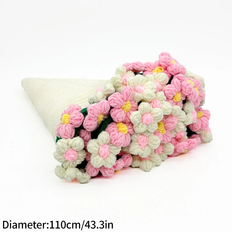 Rose Bouquet Blanket Crochet Sunflower Blanket Bouquet Handmade Blanket of Roses Sofa Blanket manta de rosas Manta De Ramo