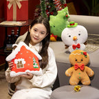 Christmas Series Gingerbread Plush Doll Key Pendant House Wreath Socks Glove Hat Snowman Tree Toy Christmas Tree Party Decor