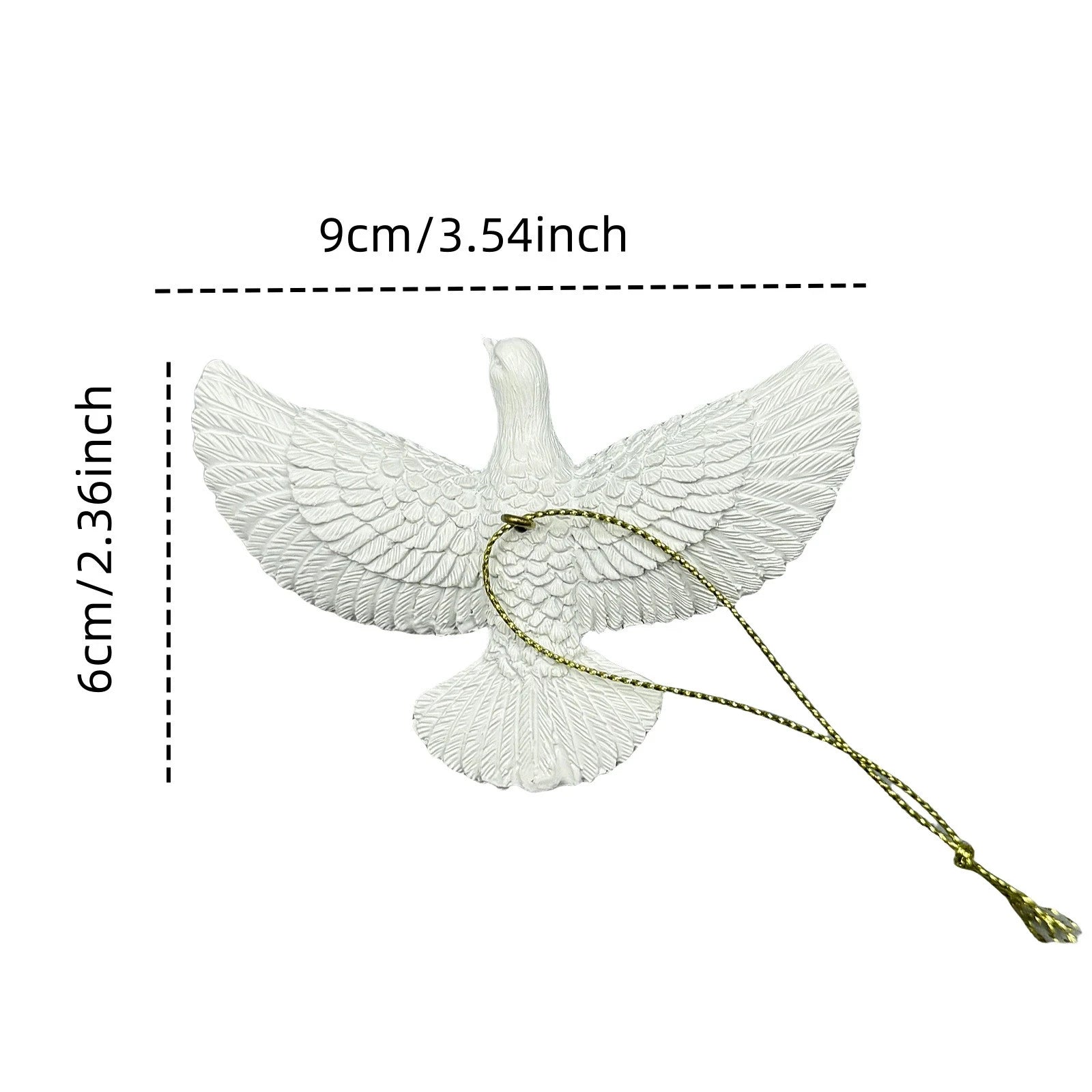 1/2pcs Peace Doves Resin Christmas Decorations Creative Home Festival Sculpture Outdoor Courtyard Friendship Dove Decoration