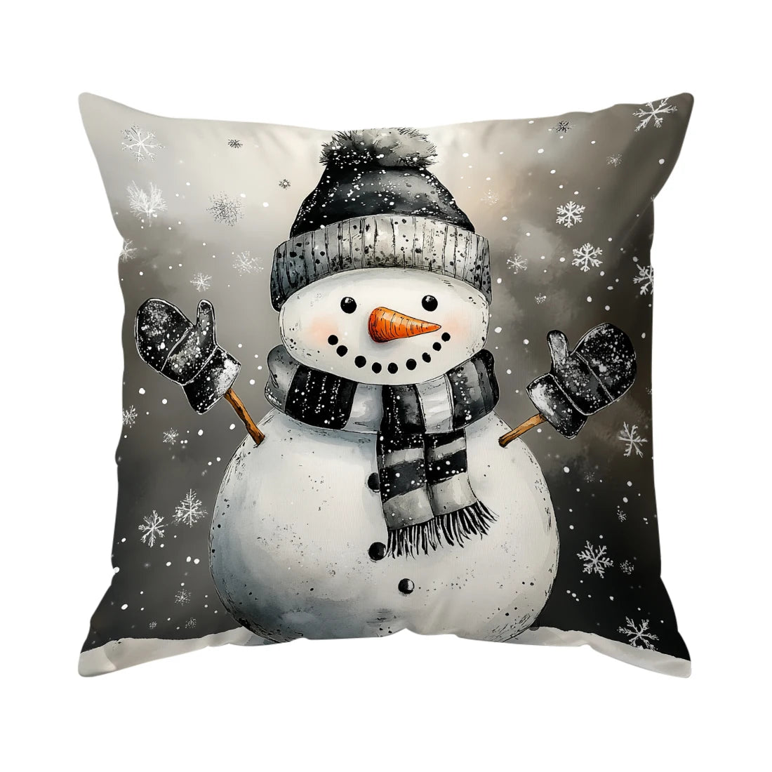 Christmas Snowflakes Cushions Pillowcase Polyester Cushion Cover Throw Pillow Sofa Decoration Pillowcover Home Decor