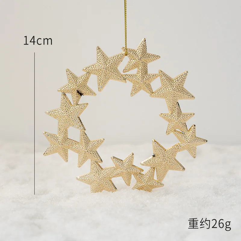 1pc Gold Silver Glitter Angel Ballerina Girl Pendants Merry Christmas Tree Decorations for Home Xmas Ornaments Hanging Pendant