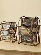 Creative Rotatable FerrisWheel PhotoFrame4-inch Photo FrameBirthday Gift Photo Display ShelfFor HomeRoomLiving RoomOffice Decor