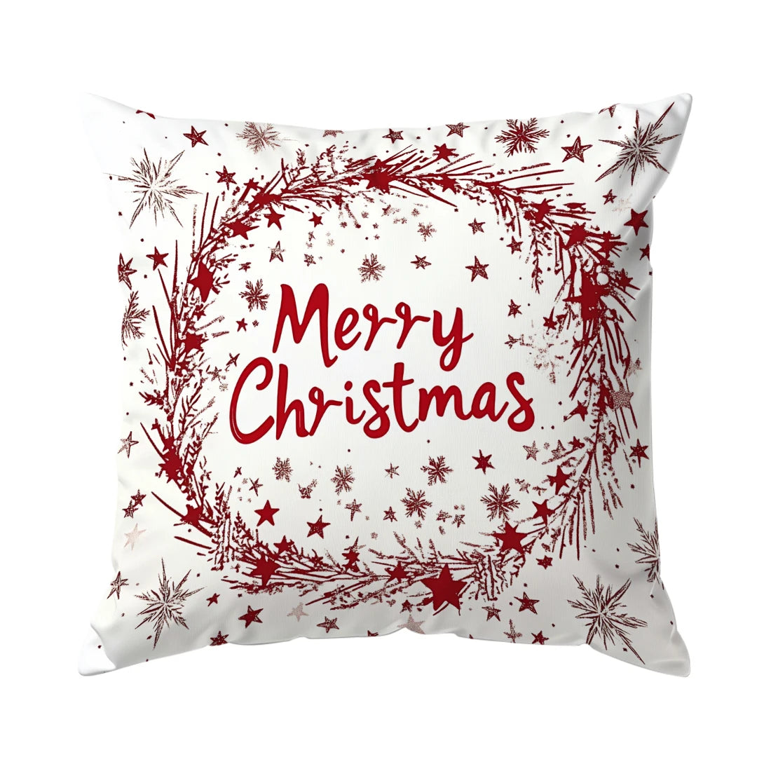 Christmas Snowflakes Cushions Pillowcase Polyester Cushion Cover Throw Pillow Sofa Decoration Pillowcover Home Decor