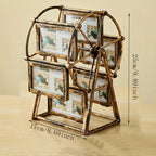 Creative Rotatable FerrisWheel PhotoFrame4-inch Photo FrameBirthday Gift Photo Display ShelfFor HomeRoomLiving RoomOffice Decor