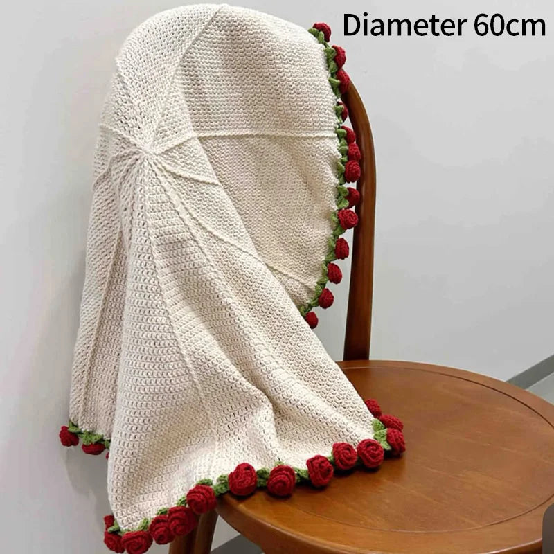 Rose Bouquet Blanket Crochet Sunflower Blanket Bouquet Handmade Blanket of Roses Sofa Blanket manta de rosas Manta De Ramo