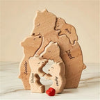 Wooden Bear Home Art Puzzle Personalized Custom Birthday Gift Art Puzzle Home Decor Christmas Thanksgiving Mom Home Warm Gift