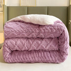 New Super Thick Winter Warm Blanket for Bed Artificial Lamb Cashmere Weighted Blankets Soft Comfortable Warmth Quilt Comforter