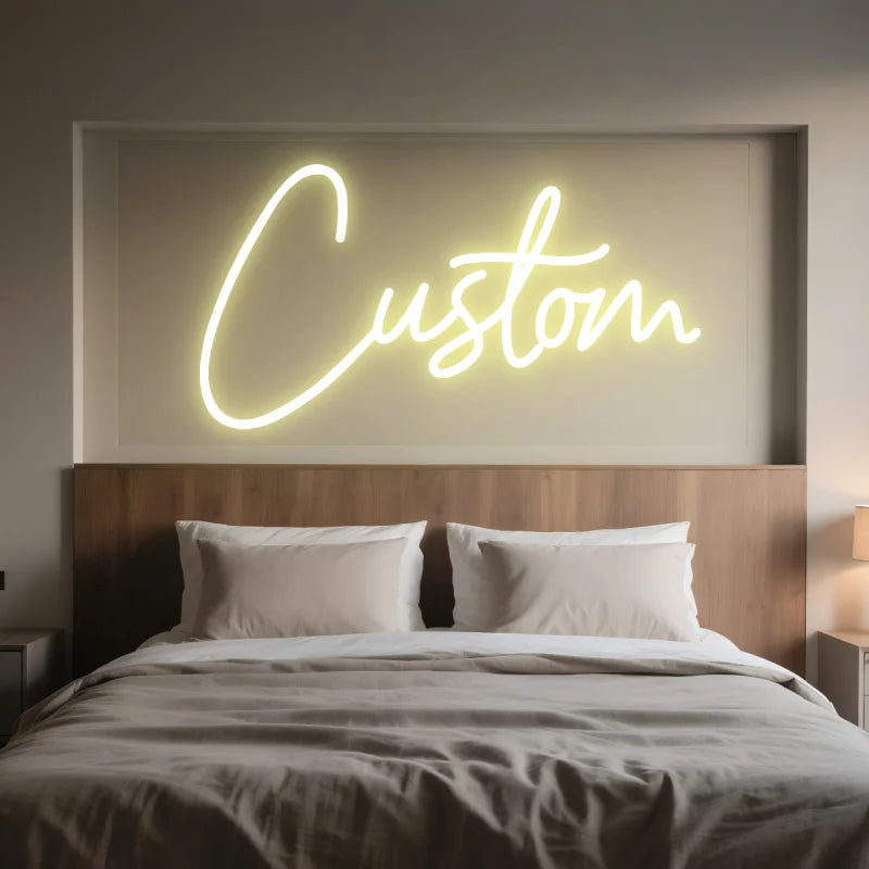 Custom LED Neon Sign Personalized Name Light for Kid Teens Bedroom Unique Gift with Customizable Designs for Trendy Wall Decor