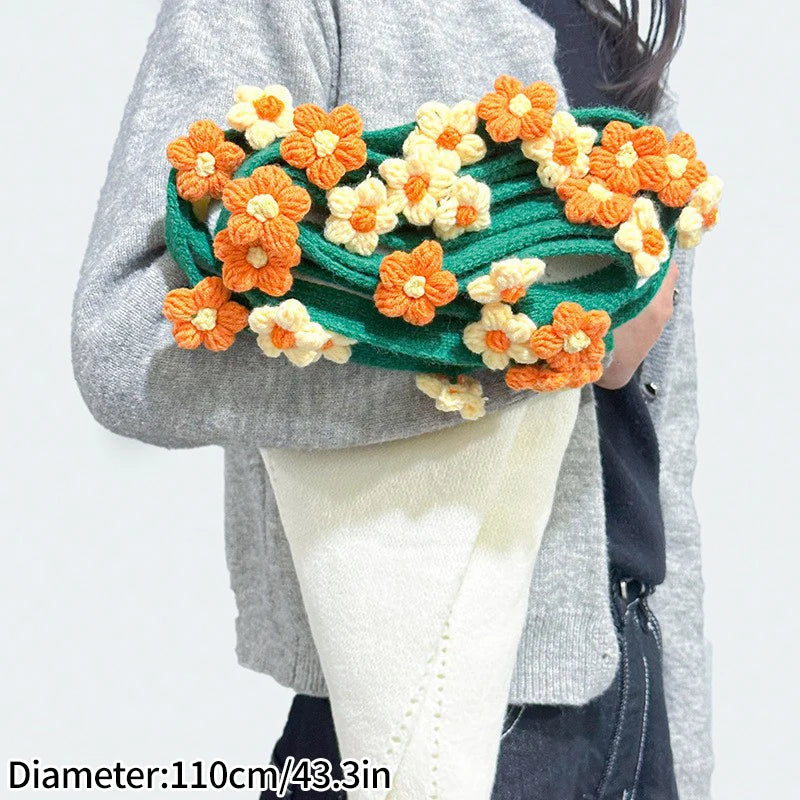 Rose Bouquet Blanket Crochet Sunflower Blanket Bouquet Handmade Blanket of Roses Sofa Blanket manta de rosas Manta De Ramo