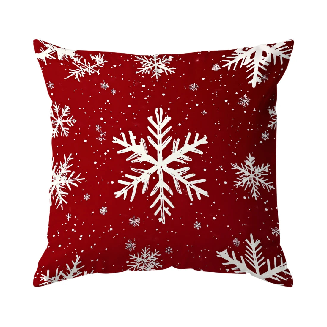 Christmas Snowflakes Cushions Pillowcase Polyester Cushion Cover Throw Pillow Sofa Decoration Pillowcover Home Decor